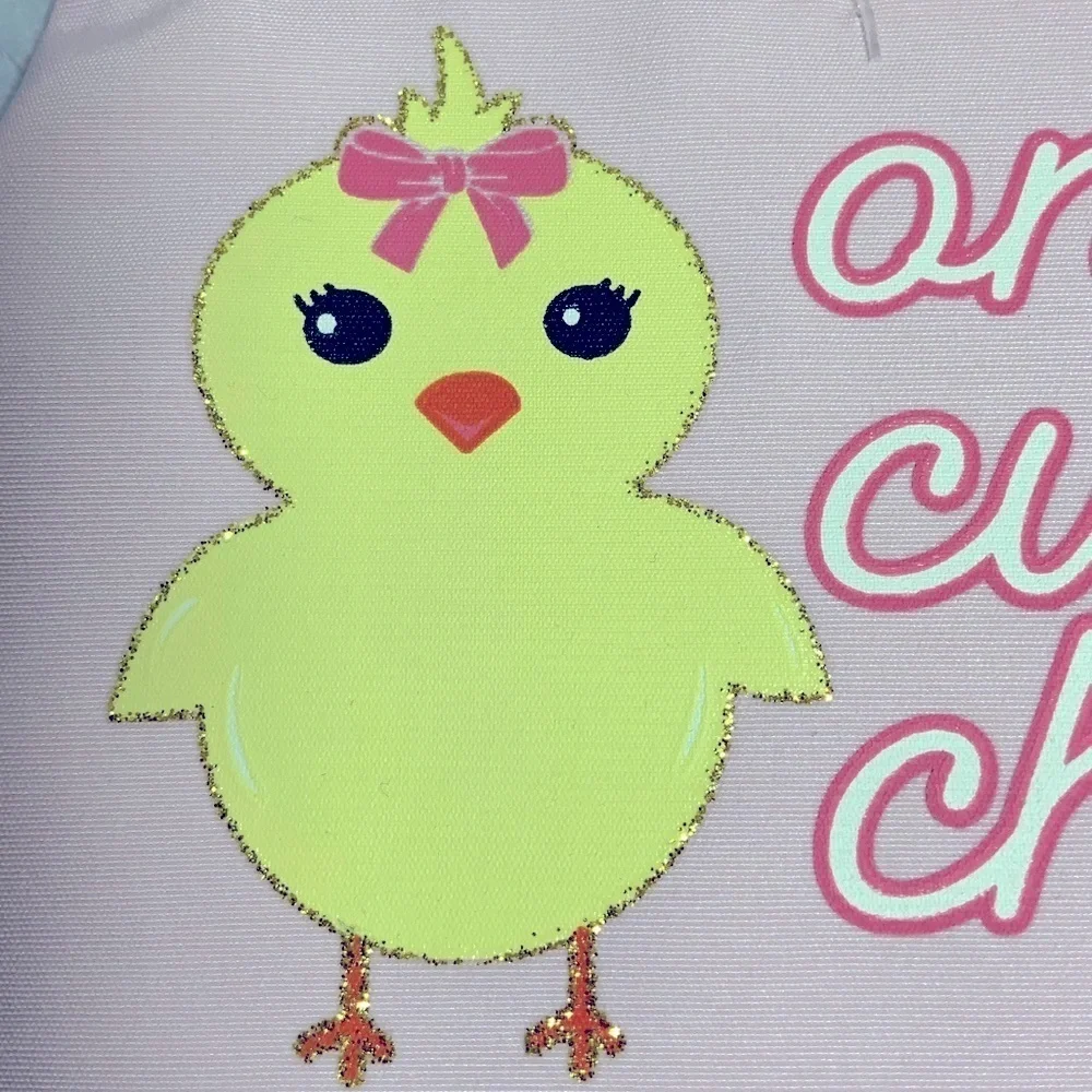 Easter Dog Bandana Apparel One Cute Chick XS/S Neck Size 10 - 14 In Pink Yellow